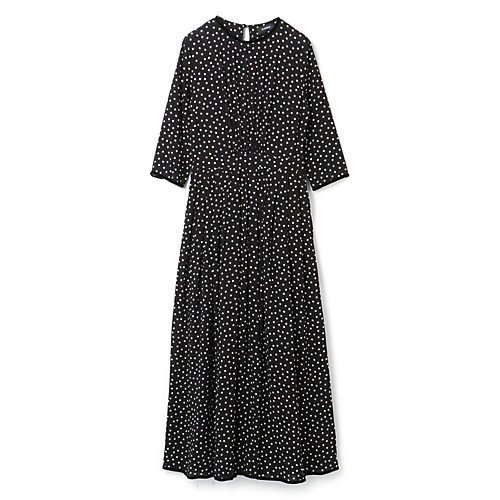 【シンメ/SINME】のドットロングワンピース インテリア・キッズ・メンズ・レディースファッション・服の通販 founy(ファニー) https://founy.com/ ファッション Fashion レディースファッション WOMEN ワンピース Dress ドット Dot パイピング Piping ランダム Random ロマンティック Romantic |ID: prp329100003325513 ipo3291000000030968231