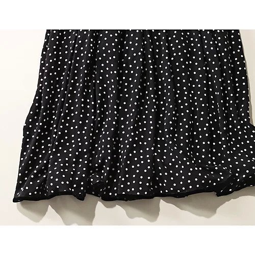 【シンメ/SINME】のドットロングワンピース 人気、トレンドファッション・服の通販 founy(ファニー) 　ファッション　Fashion　レディースファッション　Fashion for Women　ワンピース　Dresses　ドット　Polka Dot, Dot Pattern　パイピング　Piping, Trim Design　ランダム　Random, Irregular　ロマンティック　Romantic, Feminine Style　other-3|ID: prp329100003325513 ipo3291000000032138709