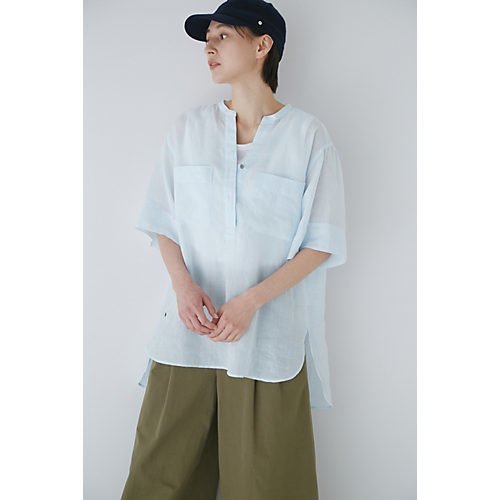 【ヒューマンウーマン/HUMAN WOMAN】の160/1ラミー半袖ブラウス インテリア・キッズ・メンズ・レディースファッション・服の通販 founy(ファニー) https://founy.com/ ファッション Fashion レディースファッション Fashion for Women トップス・カットソー Cut & Sew Tops シャツ・ブラウス・オフィスカジュアル Elegant Blouses & Button-Ups おすすめ Recommended / Our Picks ギンガム Gingham, Gingham Fabric スキッパー Skipper, Open Collar ストライプ Stripe, Striped Pattern チェック Check, Plaid, Tartan ビッグ Big, Oversized フロント Front, Front Design ボックス Boxy, Box Shape ポケット Pocket, Pocket Detail リラックス Relax, Relaxed Fit ワイド Wide, Wide Fit 半袖 Short Sleeve, Half Sleeve 定番 Standard, Basic Item |ID: prp329100003325625 ipo3291000000026137543