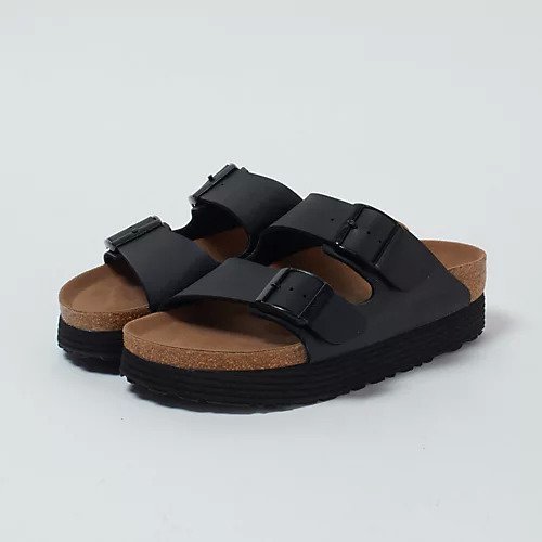 【ビルケンシュトック/BIRKENSTOCK】のArizona Grooved Platform BF VEG【Papillio by BIRKENSTOCK】 インテリア・キッズ・メンズ・レディースファッション・服の通販 founy(ファニー) 　ファッション　Fashion　レディースファッション　Fashion for Women　イエロー　Yellow　サンダル　Sandals, Summer Shoes　スポーティ　Sporty, Casual Athletic　定番　Standard, Basic Item　ブラック|ID: prp329100003327589 ipo3291000000033144757