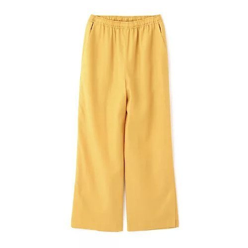 【ヒューマンウーマン/HUMAN WOMAN】のドロストリラックスパンツ 人気、トレンドファッション・服の通販 founy(ファニー) 　ファッション　Fashion　レディースファッション　WOMEN　パンツ　Pants　おすすめ　Recommend　イエロー　Yellow　キュプラ　Cupra　スタンダード　Standard　ストレート　Straight　スリット　Slit　タンブラー　Tumbler　ツイル　Twill　リラックス　Relax　夏　Summer　other-3|ID: prp329100003329985 ipo3291000000031257959