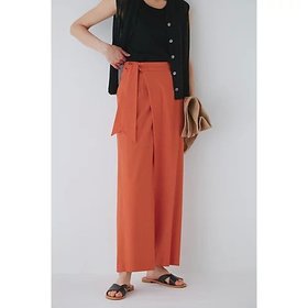 【ヒューマンウーマン/HUMAN WOMAN】 ラップ風パンツ人気、トレンドファッション・服の通販 founy(ファニー) ファッション Fashion レディースファッション Fashion for Women パンツ Pants & Trousers おすすめ Recommended / Our Picks オレンジ Orange クロップド Cropped, Short Length スタンダード Standard, Basic ストレッチ Stretch, Stretchy Fabric ストレート Straight, Straight Cut ラップ Wrap, Wrap Design |ID:prp329100003329986