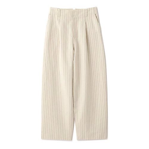 【ヒューマンウーマン/HUMAN WOMAN】の綿麻ストライプパンツ 人気、トレンドファッション・服の通販 founy(ファニー) 　ファッション　Fashion　レディースファッション　WOMEN　パンツ　Pants　おすすめ　Recommend　オックス　Ox　スタンダード　Standard　ストライプ　Stripe　セットアップ　Set Up　パープル　Purple　リゾート　Resort　レース　Race　other-2|ID: prp329100003329988 ipo3291000000031257969