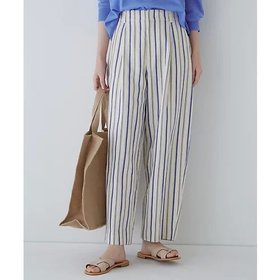 【ヒューマンウーマン/HUMAN WOMAN】 綿麻ストライプパンツ人気、トレンドファッション・服の通販 founy(ファニー) ファッション Fashion レディースファッション Fashion for Women パンツ Pants & Trousers おすすめ Recommended / Our Picks オックス Oxford Fabric スタンダード Standard, Basic ストライプ Stripe, Striped Pattern セットアップ Set-Up, Coordinated Outfit パープル Purple, Violet リゾート Resort, Vacation Style レース Lace, Lace Fabric |ID:prp329100003329988