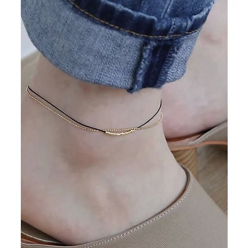 【コレカラ/collecala】のパイプビーズ付きコードアンクレット インテリア・キッズ・メンズ・レディースファッション・服の通販 founy(ファニー) ファッション Fashion レディースファッション Fashion for Women おすすめ Recommended / Our Picks サンダル Sandals, Summer Shoes スニーカー Sneakers, Trainers チェーン Chain, Chain Strap メタル Metal, Metal Parts ブラック|ID: prp329100003362005 ipo3291000000022384698