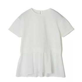 【イーバイエクラ/E by eclat】の異素材切替ブラウス 人気、トレンドファッション・服の通販 founy(ファニー) ファッション Fashion レディースファッション Fashion for Women トップス・カットソー Cut & Sew Tops シャツ・ブラウス・オフィスカジュアル Elegant Blouses & Button-Ups コンビ Combo, Combination Style ストレッチ Stretch, Stretchy Fabric ベーシック Basic, Essential ペプラム Peplum, Flared Hem 切替 Switching, Contrast Panel 吸水 Absorbent, Quick-Dry 洗える Machine Washable |ID:prp329100003391003