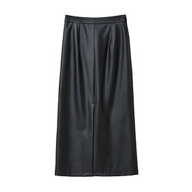 【マノフ/MANOF】 VEGAN LEATHER STRAIGHT SKIRT人気、トレンドファッション・服の通販 founy(ファニー) ファッション Fashion レディースファッション WOMEN スカート Skirt シンプル Simple ストレート Straight スリット Slit バランス Balance フロント Front ベーシック Basic |ID:prp329100003392646