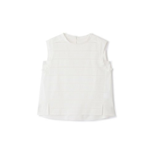 【ヒューマンウーマン/HUMAN WOMAN】のレースドッキングブラウス 人気、トレンドファッション・服の通販 founy(ファニー) 　ファッション　Fashion　レディースファッション　WOMEN　トップス・カットソー　Tops/Tshirt　シャツ/ブラウス　Shirts/Blouses　おすすめ　Recommend　カーディガン　Cardigan　スタンダード　Standard　ドッキング　Docking　ボーダー　Border　モックネック　Mock Neck　レース　Race　エレガント 上品　Elegant　無地　Plain Color　other-2|ID: prp329100003393357 ipo3291000000031264647