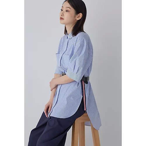 【ヒューマンウーマン/HUMAN WOMAN】のスポーティストライプブラウス インテリア・キッズ・メンズ・レディースファッション・服の通販 founy(ファニー) https://founy.com/ ファッション Fashion レディースファッション WOMEN トップス・カットソー Tops/Tshirt シャツ/ブラウス Shirts/Blouses おすすめ Recommend スタンダード Standard ストライプ Stripe ストレート Straight チュニック Tunic ボックス Box ワイド Wide |ID: prp329100003393358 ipo3291000000031055058