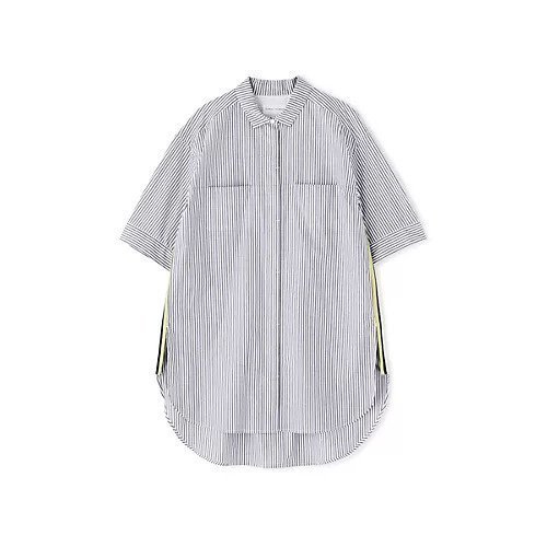 【ヒューマンウーマン/HUMAN WOMAN】のスポーティストライプブラウス 人気、トレンドファッション・服の通販 founy(ファニー) 　ファッション　Fashion　レディースファッション　WOMEN　トップス・カットソー　Tops/Tshirt　シャツ/ブラウス　Shirts/Blouses　おすすめ　Recommend　スタンダード　Standard　ストライプ　Stripe　ストレート　Straight　チュニック　Tunic　ボックス　Box　ワイド　Wide　other-3|ID: prp329100003393358 ipo3291000000031264654