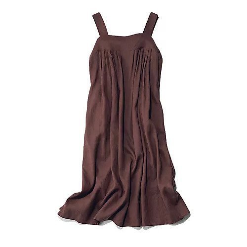 【トゥエルブクローゼット/12closet】の【洗える】1枚でも着られるヨーロピアンリネンのキャミワンピース インテリア・キッズ・メンズ・レディースファッション・服の通販 founy(ファニー) 　ファッション　Fashion　レディースファッション　Fashion for Women　ワンピース　Dresses　キャミソールワンピース　Camisole Dresses　カットソー　Cut and Sewn Top　キャミワンピース　Cami Dress, Slip Dress　ドレープ　Drape, Draping Fabric　ラップ　Wrap, Wrap Design　リネン　Linen, Linen Fabric　夏　Summer　洗える　Machine Washable　ブラウン|ID: prp329100003400012 ipo3291000000030967198