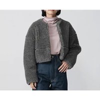 【ティッカ/TICCA】のウールファーショートコート 人気、トレンドファッション・服の通販 founy(ファニー) ファッション Fashion レディースファッション WOMEN アウター Coat Outerwear コート Coats ショート Short ストレッチ Stretch ドレス Dress バランス Balance |ID:prp329100003405230