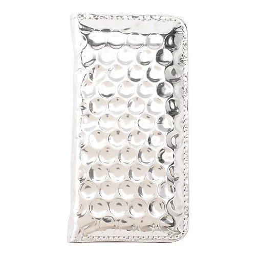 【ナナナナ/NaNa-NaNa】のiPhone CASE BUBBLE WRAP インテリア・キッズ・メンズ・レディースファッション・服の通販 founy(ファニー) 　iPhone アイフォーン　Iphone　スマホケース　Phone Case　フォルム　Form　手帳　Pocket Book　SILVER x BLACK|ID: prp329100003405357 ipo3291000000026510872