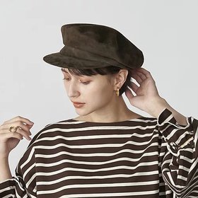 【キジマ タカユキ/KIJIMA TAKAYUKI】のGOAT SUEDE MARINE CAP 人気、トレンドファッション・服の通販 founy(ファニー) ファッション Fashion レディースファッション Ladies' Fashion Online ライニング Lining ループ Loop |ID:prp329100003405410
