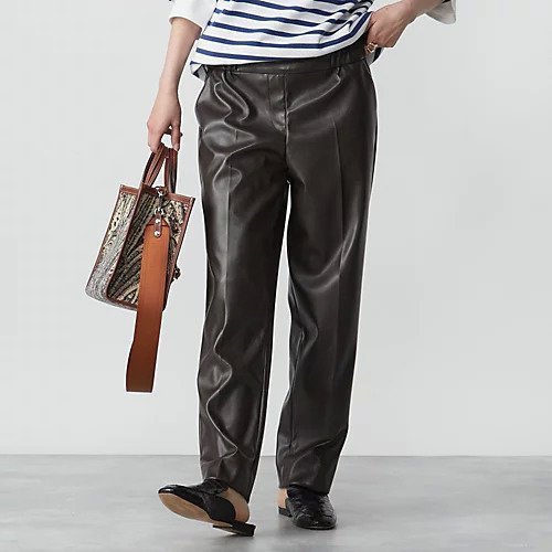 【エムフィル/M Fil】の【HPS別注】フェイクレザーアンクルパンツ 人気、トレンドファッション・服の通販 founy(ファニー) 　ファッション　Fashion　レディースファッション　Fashion for Women　パンツ　Pants & Trousers　人気　Popular, Best Seller　別注　Limited Edition, Custom Order　 other-1|ID: prp329100003405755 ipo3291000000034696174