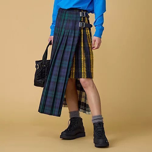 【オニール オブ ダブリン/O'NEIL of DUBLIN】の【HPS別注】VARIARD PLEATING KILT SKIRT インテリア・キッズ・メンズ・レディースファッション・服の通販 founy(ファニー) 　ファッション　Fashion　レディースファッション　Fashion for Women　スカート　Skirts　アシンメトリー　Asymmetrical Style　秋　Autumn　キルト　Quilt, Quilted Fabric　クラシック　Classic, Timeless Style　シンプル　Simple, Minimal　スウェット / スエット　Sweatshirt, Sweatwear　スニーカー　Sneakers, Trainers　チェック　Check, Plaid, Tartan　定番　Standard, Basic Item　人気　Popular, Best Seller　ビビッド　Vivid, Bright Tone　フィット　Fit, Slim Fit　別注　Limited Edition, Custom Order　ミックス　Mix, Mixed Style　無地　Plain, Solid Color　ロング　Long, Long-Length　おすすめ　Recommended / Our Picks　ビジネス 仕事 通勤　Business / Work / Commuting　ブラックウォッチミックス|ID: prp329100003405794 ipo3291000000032707397