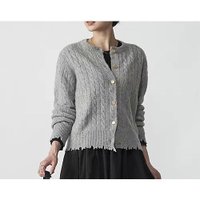 【アダワス/ADAWAS】のCASHMERE CABLE-KNIT CARDIGAN 人気、トレンドファッション・服の通販 founy(ファニー) ファッション Fashion レディースファッション WOMEN トップス・カットソー Tops/Tshirt ニット Knit Tops カーディガン Cardigans カシミヤ Cashmere ダメージ Damage 冬 Winter 定番 Standard |ID:prp329100003405970