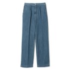 【ミューニック/Munich】のtencel cotton denim wide straight pants ブルー|ID:prp329100003417483