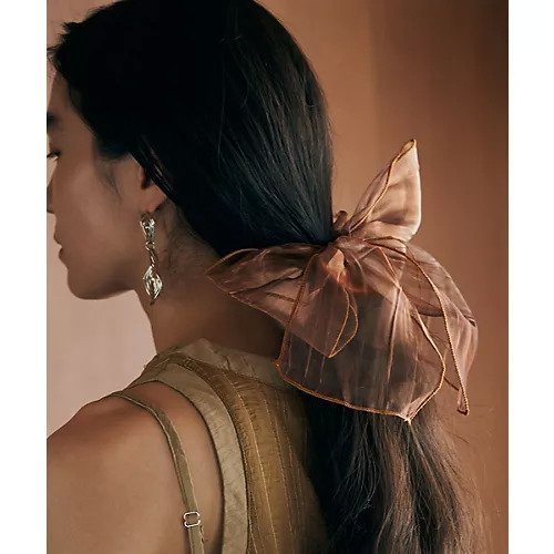 【マージュール/marjour】のORGANDY RIBBON HAIR TIE 人気、トレンドファッション・服の通販 founy(ファニー) 　ファッション　Fashion　レディースファッション　Fashion for Women　おすすめ　Recommended / Our Picks　オーガンジー　Organza Fabric　シアー　Sheer, See-Through　シンプル　Simple, Minimal　スウェット / スエット　Sweatshirt, Sweatwear　バランス　Balance, Style Balance　リボン　Ribbon, Bow　夏　Summer　A/W・秋冬　Autumn/Winter　other-2|ID: prp329100003419696 ipo3291000000031291230