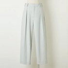 【トゥエルブクローゼット/12closet】の【洗える】【接触冷感】【ストレッチ】【シワになりにくい】【透けにくい】ストレッチ&シワになりにくいドライ素材のタックパンツ ライトグレー|ID:prp329100003419971