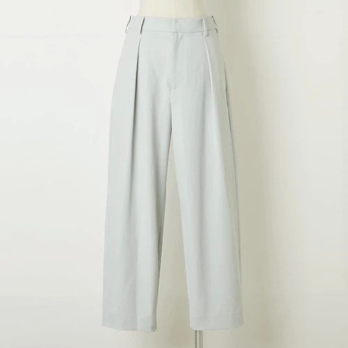 【トゥエルブクローゼット/12closet】の【洗える】【接触冷感】【ストレッチ】【シワになりにくい】【透けにくい】ストレッチ&シワになりにくいドライ素材のタックパンツ インテリア・キッズ・メンズ・レディースファッション・服の通販 founy(ファニー) 　ファッション　Fashion　レディースファッション　WOMEN　パンツ　Pants　オックス　Ox　洗える　Washable　カモフラージュ　Camouflage　今季　This Season　ストレッチ　Stretch　ストレート　Straight　ワイド　Wide　日本製　Made In Japan　夏　Summer　ライトグレー|ID: prp329100003419971 ipo3291000000031902745
