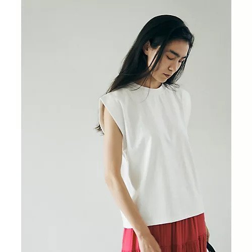 【マージュール/marjour】のFRENCH SLEEVE TEE インテリア・キッズ・メンズ・レディースファッション・服の通販 founy(ファニー) 　ファッション　Fashion　レディースファッション　WOMEN　トップス・カットソー　Tops/Tshirt　ストレッチ　Stretch　スリーブ　Sleeve　トレンド　Trend　バランス　Balance　フレア　Flare　フレンチ　French　ベスト　Vest　ベーシック　Basic　ボトム　Bottom　おすすめ　Recommend　OFFWHITE|ID: prp329100003420027 ipo3291000000031928934