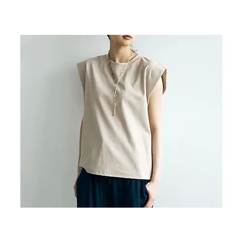 【マージュール/marjour】のFRENCH SLEEVE TEE インテリア・キッズ・メンズ・レディースファッション・服の通販 founy(ファニー) 　ファッション　Fashion　レディースファッション　WOMEN　トップス・カットソー　Tops/Tshirt　ストレッチ　Stretch　スリーブ　Sleeve　トレンド　Trend　バランス　Balance　フレア　Flare　フレンチ　French　ベスト　Vest　ベーシック　Basic　ボトム　Bottom　おすすめ　Recommend　BEIGE|ID: prp329100003420027 ipo3291000000031928936