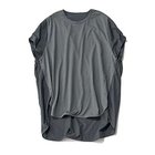 【トゥエルブクローゼット/12closet】の【洗える】異素材ギャザーチュニックT スミクロ|ID: prp329100003420030 ipo3291000000036290039