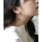 【コレカラ/collecala】の[stainless]45mm・ベーシックフープピアス〈金属アレルギー対応〉 シルバー|ID: prp329100003425751 ipo3291000000032465640