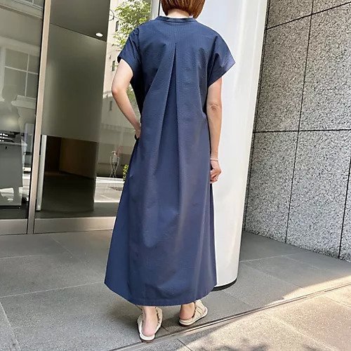 【スアデオ/suadeo】のサッカーストライプスキッパーシャツワンピース 人気、トレンドファッション・服の通販 founy(ファニー) 　ファッション　Fashion　レディースファッション　WOMEN　ワンピース　Dress　シャツワンピース　Shirt Dresses　おすすめ　Recommend　サッカー　Soccer　スキッパー　Skipper　フロント　Front　レギュラー　Regular　ロング　Long　夏　Summer　定番　Standard　洗える　Washable　other-3|ID: prp329100003432699 ipo3291000000031258269