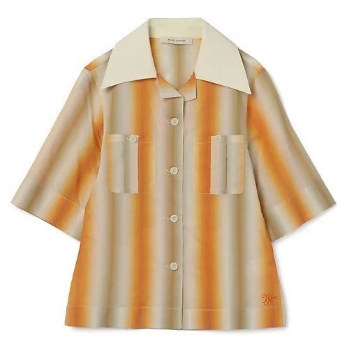 【ウェールズ ボナー/WALES BONNER】のSUNRISE SHORT SLEEVE SHIRT 人気、トレンドファッション・服の通販 founy(ファニー) 　ファッション　Fashion　レディースファッション　WOMEN　トップス・カットソー　Tops/Tshirt　シャツ/ブラウス　Shirts/Blouses　2022年　2022　2022 春夏 S/S　Ss,Spring/Summer,2022　グラデーション　Gradation　シルク　Silk　ストライプ　Stripe　ポケット　Pocket　 other-1|ID: prp329100003433568 ipo3291000000027093383