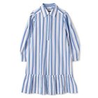 【ガニー/GANNI】のStripe Cotton Mini Shirt Dress Silver Lake Blue|ID: prp329100003450706 ipo3291000000026008023
