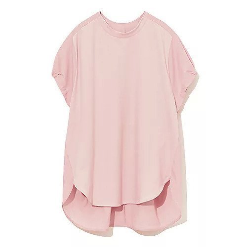 【トゥエルブクローゼット/12closet】の【接触冷感/洗える】異素材ギャザーチュニックT 人気、トレンドファッション・服の通販 founy(ファニー) 　ファッション　Fashion　レディースファッション　Fashion for Women　トップス・カットソー　Cut & Sew Tops　カットソー　Cut and Sewn Top　ギャザー　Gathered, Ruffled　シンプル　Simple, Minimal　チュニック　Tunic, Long Top　モノトーン　Monotone, Black and White　ラウンド　Round, Round Neck　洗える　Machine Washable　other-2|ID: prp329100003461439 ipo3291000000031303674