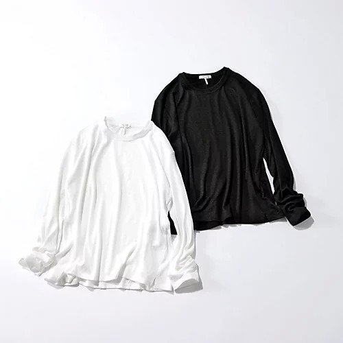 【ラグ & ボーン/rag & bone】のドロップショルダーロング袖Tシャツ 人気、トレンドファッション・服の通販 founy(ファニー) 　ファッション　Fashion　レディースファッション　WOMEN　トップス・カットソー　Tops/Tshirt　シャツ/ブラウス　Shirts/Blouses　ロング / Tシャツ　T-Shirts　インナー　Inner　カットソー　Cut And Sew　ジャケット　Jacket　ストレート　Straight　ドレープ　Drape　ラウンド　Round　洗える　Washable　other-2|ID: prp329100003461453 ipo3291000000031304588