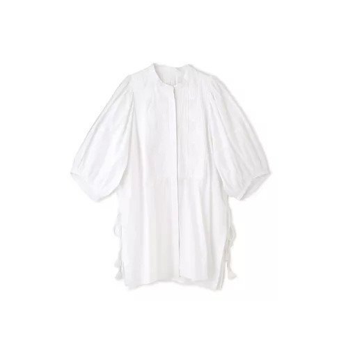 【ヒューマンウーマン/HUMAN WOMAN】のフロントピンタックロングブラウス 人気、トレンドファッション・服の通販 founy(ファニー) 　ファッション　Fashion　レディースファッション　Fashion for Women　トップス・カットソー　Cut & Sew Tops　シャツ・ブラウス・オフィスカジュアル　Elegant Blouses & Button-Ups　おすすめ　Recommended / Our Picks　インド　Indian Textile　スタンダード　Standard, Basic　スリット　Slit, Slit Detail　スリーブ　Sleeve, Long Sleeve / Short Sleeve　タッセル　Tassel, Fringe　チュニック　Tunic, Long Top　ビッグ　Big, Oversized　ボトム　Bottoms, Lower Wear　リボン　Ribbon, Bow　other-2|ID: prp329100003463920 ipo3291000000031303967