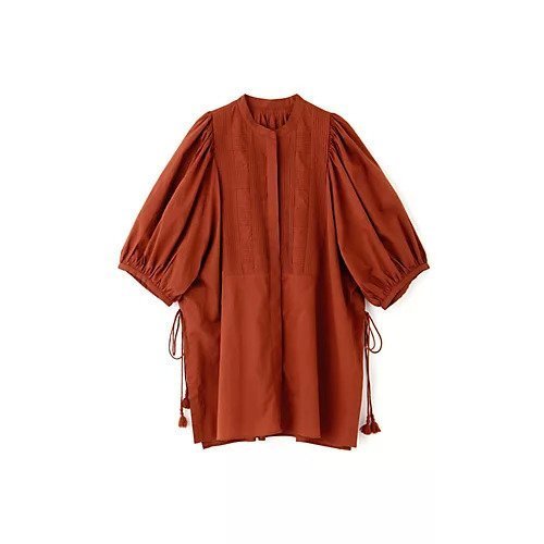 【ヒューマンウーマン/HUMAN WOMAN】のフロントピンタックロングブラウス 人気、トレンドファッション・服の通販 founy(ファニー) 　ファッション　Fashion　レディースファッション　Fashion for Women　トップス・カットソー　Cut & Sew Tops　シャツ・ブラウス・オフィスカジュアル　Elegant Blouses & Button-Ups　おすすめ　Recommended / Our Picks　インド　Indian Textile　スタンダード　Standard, Basic　スリット　Slit, Slit Detail　スリーブ　Sleeve, Long Sleeve / Short Sleeve　タッセル　Tassel, Fringe　チュニック　Tunic, Long Top　ビッグ　Big, Oversized　ボトム　Bottoms, Lower Wear　リボン　Ribbon, Bow　other-3|ID: prp329100003463920 ipo3291000000031303969