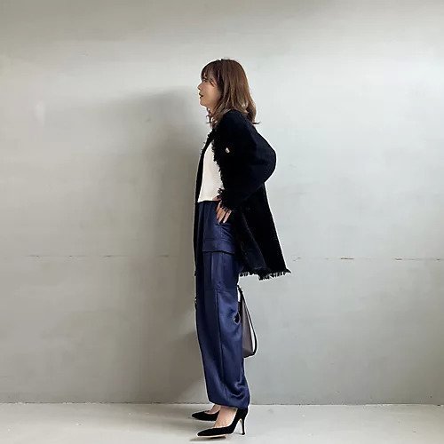 【エムセブンデイズ/M7days】の艶カーゴパンツ 人気、トレンドファッション・服の通販 founy(ファニー) 　ファッション　Fashion　レディースファッション　Fashion for Women　パンツ　Pants & Trousers　アウトドア　Outdoor Clothing　ヴィンテージ　Vintage Style　洗える　Machine Washable　カーゴパンツ　Cargo Pants, Utility Pants　コンパクト　Compact, Small Size　サテン　Satin, Glossy Fabric　ジャケット　Jacket, Outerwear　とろみ　Fluid, Flowy Fabric　ティアード　Tiered, Tiered Style　ドローコード　Drawcord, Drawstring Cord　フェミニン　Feminine, Girly　ミリタリー　Military, Army Style　other-2|ID: prp329100003477377 ipo3291000000031304559