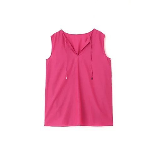 【ヒューマンウーマン/HUMAN WOMAN】のキュプラ綿ブロードブラウス 人気、トレンドファッション・服の通販 founy(ファニー) 　ファッション　Fashion　レディースファッション　Fashion for Women　トップス・カットソー　Cut & Sew Tops　シャツ・ブラウス・オフィスカジュアル　Elegant Blouses & Button-Ups　おすすめ　Recommended / Our Picks　キュプラ　Cupro, Eco Fabric　シャーリング　Shirring, Ruched　シンプル　Simple, Minimal　スタンダード　Standard, Basic　タンブラー　Tumbler, Travel Mug　ノースリーブ　Sleeveless, No-Sleeve　バランス　Balance, Style Balance　ブロード　Broadcloth, Fine Cotton　リボン　Ribbon, Bow　other-3|ID: prp329100003481176 ipo3291000000031303983