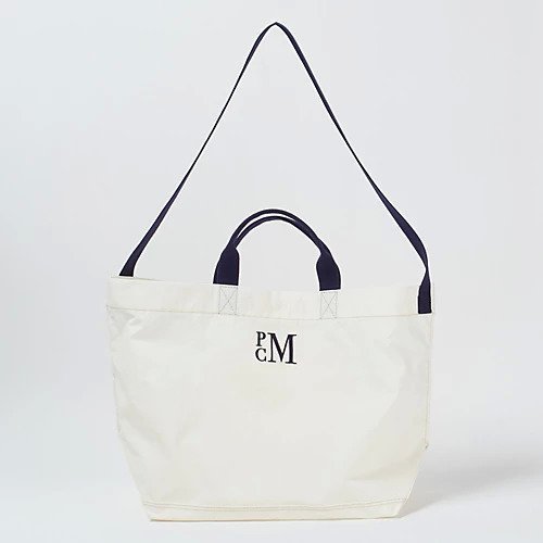 【パロットキャンバス/PARROTT CANVAS】のPCM SHOULDER TOTE インテリア・キッズ・メンズ・レディースファッション・服の通販 founy(ファニー) 　ファッション　Fashion　レディースファッション　WOMEN　バッグ　Bag　ボックス　Box　今季　This Season　軽量　Lightweight　WHITE&#215;BLUE|ID: prp329100003488239 ipo3291000000026665479