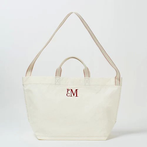 【パロットキャンバス/PARROTT CANVAS】のPCM SHOULDER TOTE インテリア・キッズ・メンズ・レディースファッション・服の通販 founy(ファニー) 　ファッション　Fashion　レディースファッション　WOMEN　バッグ　Bag　ボックス　Box　今季　This Season　軽量　Lightweight　ホワイト&#215;キナリ|ID: prp329100003488239 ipo3291000000026665481