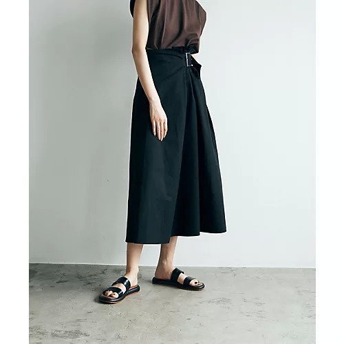 【マージュール/marjour】のTRENCH LIKE SKIRT インテリア・キッズ・メンズ・レディースファッション・服の通販 founy(ファニー) 　ファッション　Fashion　レディースファッション　WOMEN　スカート　Skirt　サンダル　Sandals　ストレッチ　Stretch　スニーカー　Sneakers　タイツ　Tights　タンク　Tank　ツイル　Twill　フィット　Fit　フレア　Flare　フロント　Front　マーブル　Marble　冬　Winter　A/W・秋冬　Aw・Autumn/Winter・Fw・Fall-Winter　夏　Summer　エレガント 上品　Elegant　BLACK|ID: prp329100003508163 ipo3291000000023190635