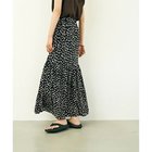 【マージュール/marjour】の【HPS別注】FLOWER TIERED SKIRT ブラック|ID: prp329100003511202 ipo3291000000023203076