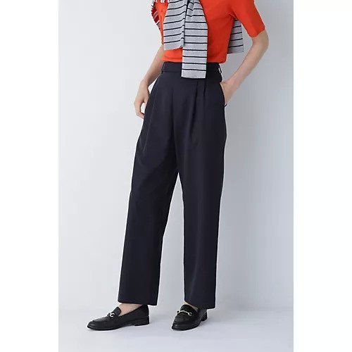 【ヒューマンウーマン/HUMAN WOMAN】のタックセミワイドパンツ インテリア・キッズ・メンズ・レディースファッション・服の通販 founy(ファニー) https://founy.com/ ファッション Fashion レディースファッション WOMEN パンツ Pants おすすめ Recommend シンプル Simple スタンダード Standard トレンド Trend |ID: prp329100003513533 ipo3291000000030966529