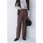 【ヒューマンウーマン/HUMAN WOMAN】のタックセミワイドパンツ ブラウン|ID: prp329100003513533 ipo3291000000034959747
