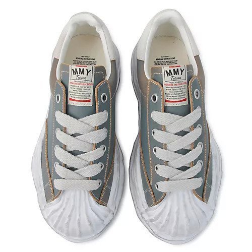 【メゾン ミハラヤスヒロ/Maison MIHARA YASUHIRO / MEN】のBLAKEY LOW/original sole vintage effect leather low-Top sneaker 人気、トレンドファッション・服の通販 founy(ファニー) 　ファッション　Fashion　メンズファッション　Men's Style Online　キャンバス　Canvas　スニーカー　Sneakers　フィット　Fit　ワイド　Wide　ヴィンテージ　Vintage　other-2|ID: prp329100003529855 ipo3291000000031280037