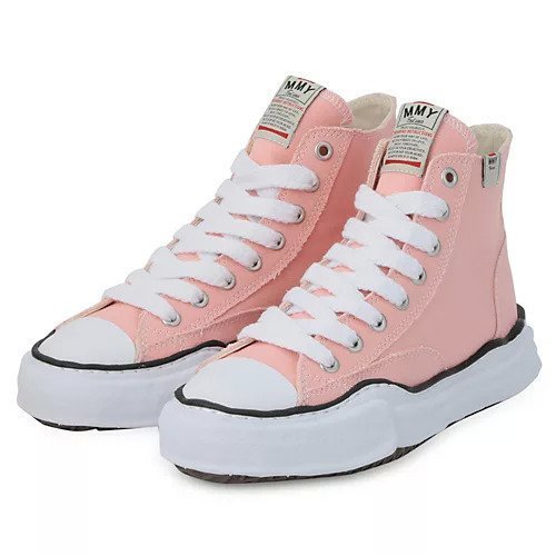【メゾン ミハラヤスヒロ/Maison MIHARA YASUHIRO / MEN】のPETERSON HIGH/original sole canvas High-Top sneaker インテリア・キッズ・メンズ・レディースファッション・服の通販 founy(ファニー) 　ファッション　Fashion　メンズファッション　Men's Style Online　インソール　Insole　キャンバス　Canvas　クッション　Cushion　ワイド　Wide　PINK|ID: prp329100003529856 ipo3291000000029582889