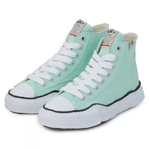 【メゾン ミハラヤスヒロ/Maison MIHARA YASUHIRO / MEN】のPETERSON HIGH/original sole canvas High-Top sneaker インテリア・キッズ・メンズ・レディースファッション・服の通販 founy(ファニー) 　ファッション　Fashion　メンズファッション　Men's Style Online　インソール　Insole　キャンバス　Canvas　クッション　Cushion　ワイド　Wide　LT.BLUE|ID: prp329100003529856 ipo3291000000029582891