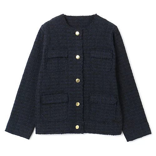 【エムセブンデイズ/M7days】のツイードJK風ニットカーディガン インテリア・キッズ・メンズ・レディースファッション・服の通販 founy(ファニー) ファッション Fashion レディースファッション Fashion for Women トップス・カットソー Cut & Sew Tops ニット Knit Tops & Sweaters カーディガン・羽織り Layered Style Cardigans カーディガン Cardigan, Knitwear ジャケット Jacket, Outerwear ツイード Twill, Twill Weave デニム Denim, Jeans Material エレガント 上品 Elegant ネイビー|ID: prp329100003529921 ipo3291000000034758633