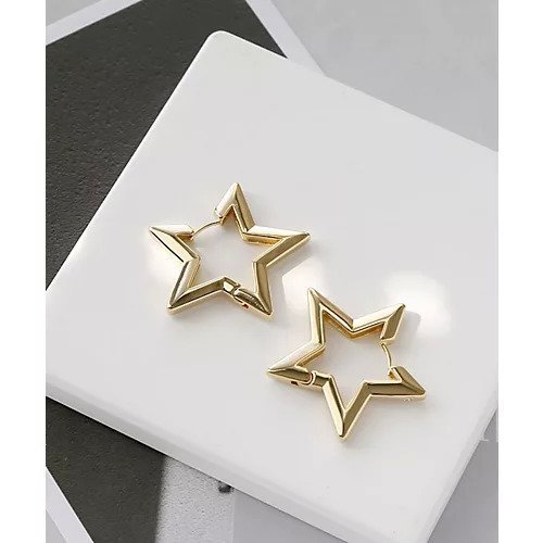 【コレカラ/collecala】の星とハートのワンタッチピアス[large] インテリア・キッズ・メンズ・レディースファッション・服の通販 founy(ファニー) 　ファッション　Fashion　レディースファッション　Ladies' Fashion Online　おすすめ　Recommend　フォルム　Form　星・ゴールド|ID: prp329100003529951 ipo3291000000031901744