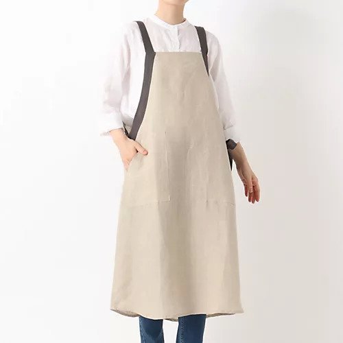 【トゥーワントゥーキッチンストア/212 KITCHEN STORE / GOODS】のリネン サイドリボンエプロン BE 人気、トレンドファッション・服の通販 founy(ファニー) 　シンプル　Simple　リネン　Linen　リボン　Ribbon　軽量　Lightweight　 other-1|ID: prp329100003540399 ipo3291000000029593943